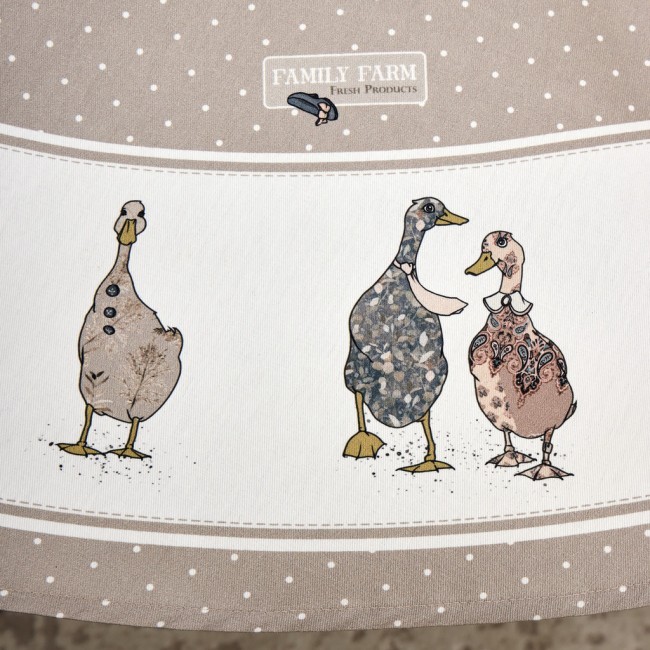 Скатерть круглая"family farm" 150 см ,100% хлопок,капучино ,твил, пропитка Lefard (850-749-23) Скатерть круглая"family farm" 150 см ,100% хлопок,капучино ,твил, пропитка Lefard (850-749-23)