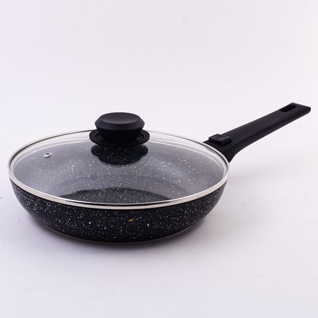 Сковорода с крышкой 24см съемная ручка алюм/пластик (3024-1)