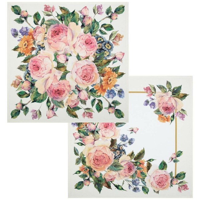 Комплект салфеток из 2-х шт  "винтаж"40х40 см ,кремовый, 100% хлопок,твил Lefard (850-714-81)