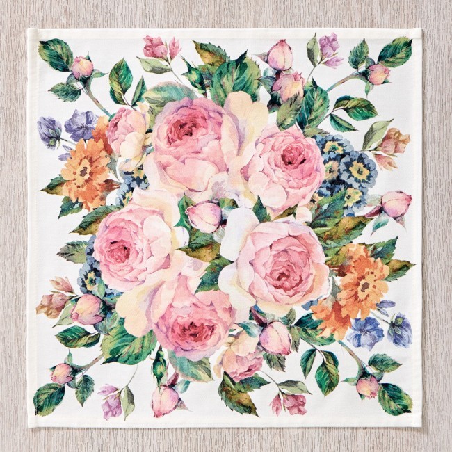 Комплект салфеток из 2-х шт  "винтаж"40х40 см ,кремовый, 100% хлопок,твил Lefard (850-714-81)