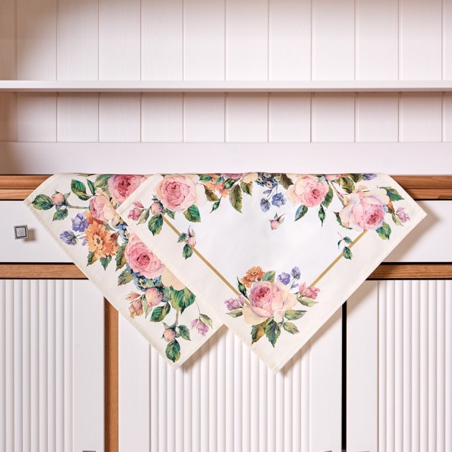 Комплект салфеток из 2-х шт  "винтаж"40х40 см ,кремовый, 100% хлопок,твил Lefard (850-714-81)