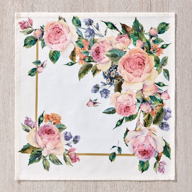 Комплект салфеток из 2-х шт  "винтаж"40х40 см ,кремовый, 100% хлопок,твил Lefard (850-714-81)