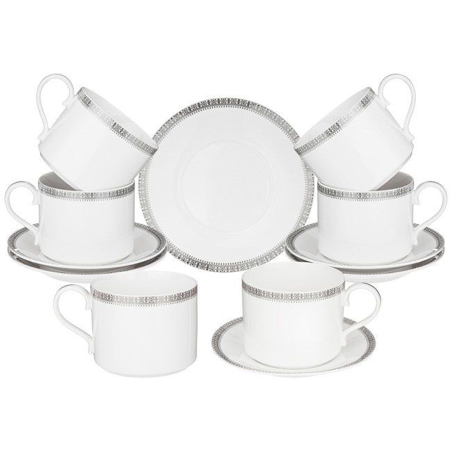 Чайный набор lefard "crown" на 6 пер. 12 пр. 300 мл платиновый Lefard (590-461)