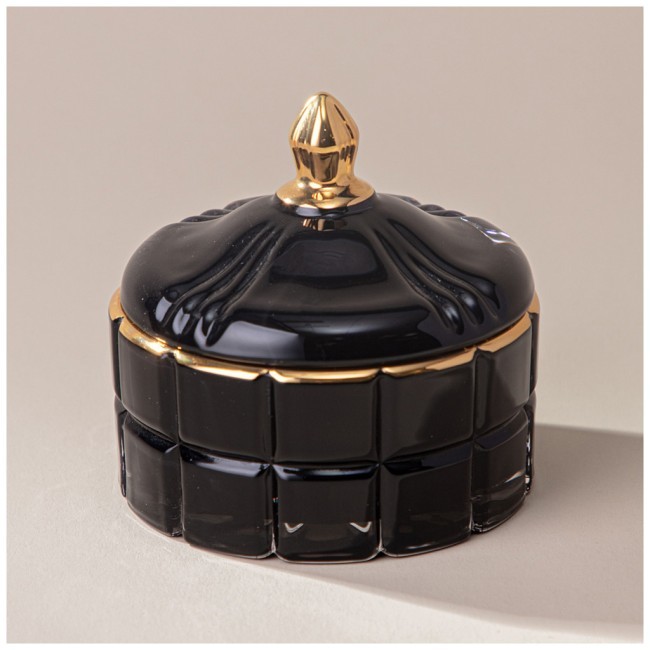 Свеча ароматическая "lovely" black 10,5х10,2х10 см Lefard (196-105)