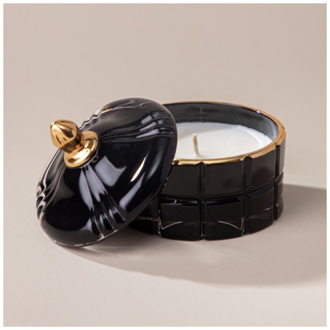 Свеча ароматическая "lovely" black 10,5х10,2х10 см Lefard (196-105)
