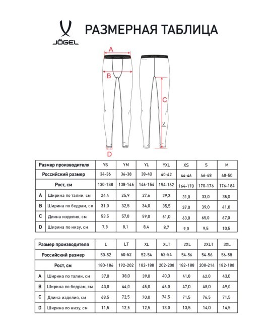 Тайтсы компрессионные JÖGEL CAMP PerFormDRY Baselayer Tights, белый (2128927)