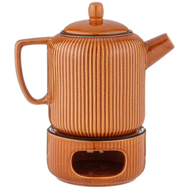 Чайник 900 мл коллекция "арт-деко" с подставкой для подогрева Lefard (155-776)