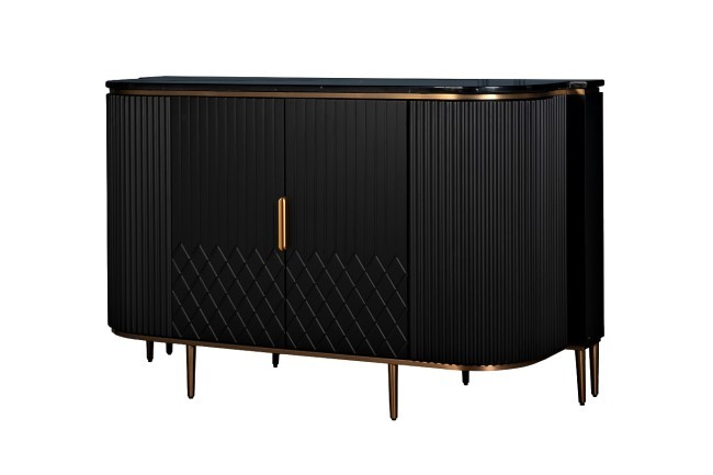 Комод черный  150*55*90см (TT-00011532)