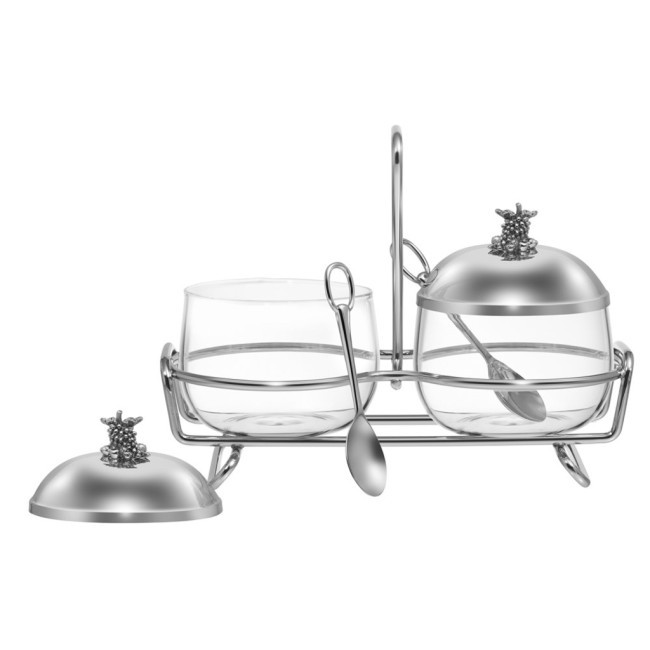 Емкость для хранения двойная lefard серия "harmony" 320мл/320мл с ложками Lefard (920-115)