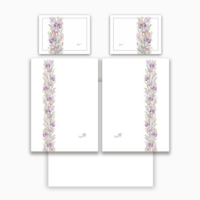 Кпб семейный "irises" белый, сатин, хлопок 100%, подод.150х210-2шт, пр.240х240-1шт, нав.50х70-2шт Lefard (989-002-15)