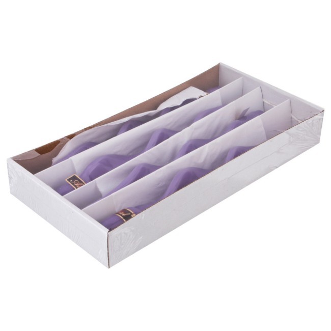 Набор свечей из 4 шт. 27/2,2 лакированный фиолетовый Adpal (348-622) Набор свечей из 4 шт. 27/2,2 лакированный фиолетовый Adpal (348-622)