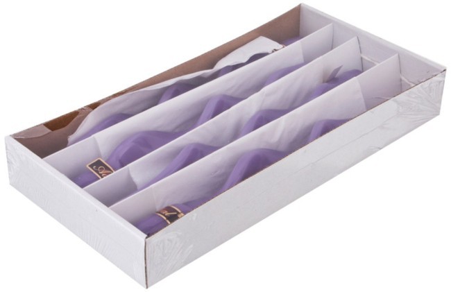 Набор свечей из 4 шт. 27/2,2 лакированный фиолетовый Adpal (348-622) Набор свечей из 4 шт. 27/2,2 лакированный фиолетовый Adpal (348-622)