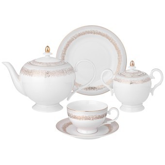 Сервиз чайный lefard "золотой песок" на 6 пер. 20 пр. Lefard (115-385)