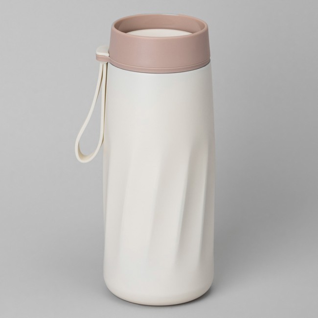 Термокружка curl ivory 400 мл, колба нерж.сталь 18/10 Agness (798-100)