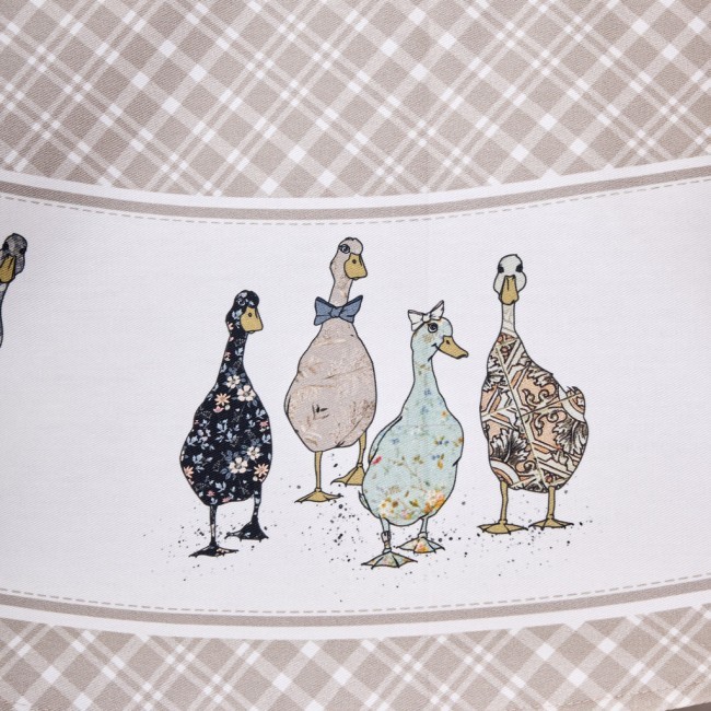 Скатерть  круглая "family farm" 150 см ,100% хлопок, клетка,твил, пропитка Lefard (850-748-23)