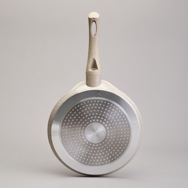 Сковорода блинная agness с антипригарным покрытием "latte", 22х2см, индукционное дно Agness (932-518)