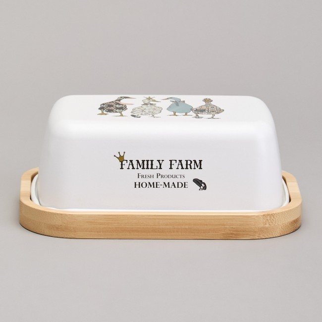 Масленка agness "family farm"  16*11*5,5 см Agness (790-381) Масленка agness "family farm"  16*11*5,5 см Agness (790-381)