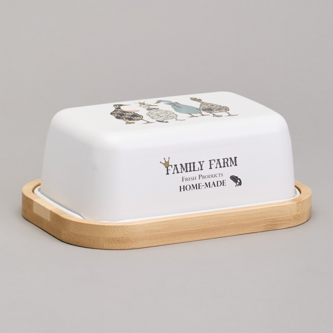 Масленка agness "family farm"  16*11*5,5 см Agness (790-381) Масленка agness "family farm"  16*11*5,5 см Agness (790-381)