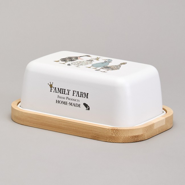 Масленка agness "family farm"  16*11*5,5 см Agness (790-381) Масленка agness "family farm"  16*11*5,5 см Agness (790-381)