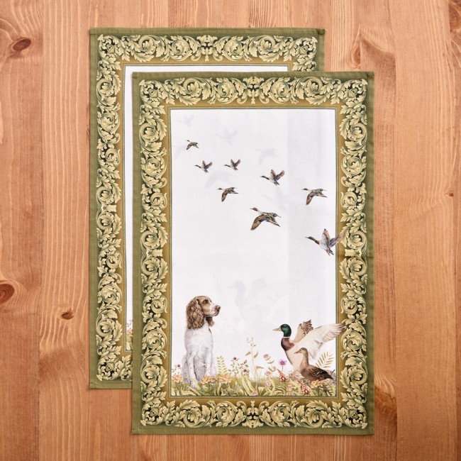 Набор полотенец из 2х шт "охота",40х60см, 100% хлопок, собака Lefard (850-751-6)