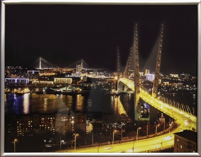 Картина Владивостокские мосты 3 с кристаллами Swarovski (2026)