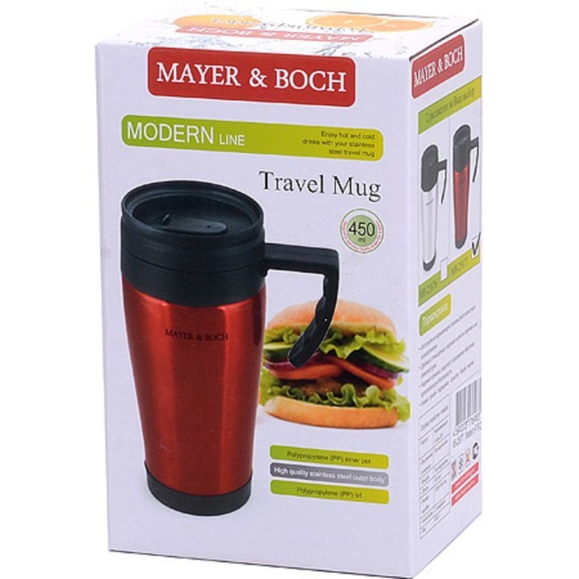 Термокружка 450мл нерж цветная МВ (25877)