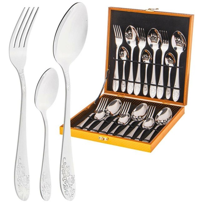 Набор столовых приборов agness  на 6 персон 18 пр.в деревянном кейсе Agness (942-013) Набор столовых приборов agness  на 6 персон 18 пр.в деревянном кейсе Agness (942-013)
