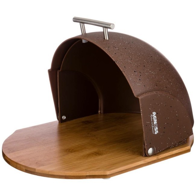 Хлебница agness "шоколад" деревянная с пластик. крышкой 36*26*20 см Agness (938-051) Хлебница agness "шоколад" деревянная с пластик. крышкой 36*26*20 см Agness (938-051)