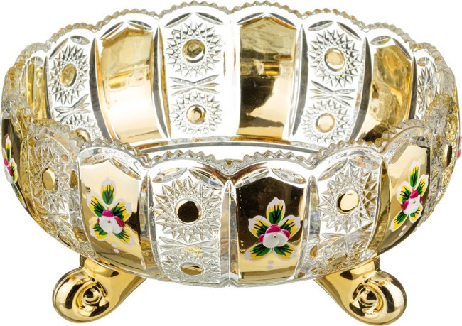Фруктовница "lefard gold glass" диаметр=25 см. высота=13 см. Lefard (195-102)