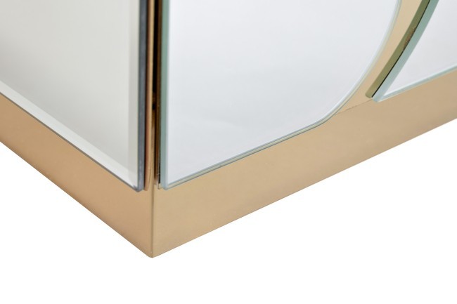 Тумба зеркальная с золотым декором 61*42*59см (TT-00011860)