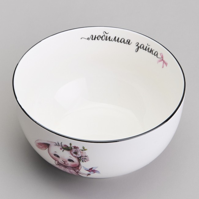 Набор посуды lefard моя зайка, 3 пр.: салатник 470мл, тарелка 20см, кружка 220мл Lefard (260-687)