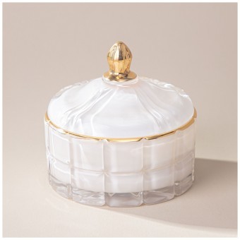 Свеча ароматическая "lovely" white 10,5х10,2х10 см Lefard (196-106)