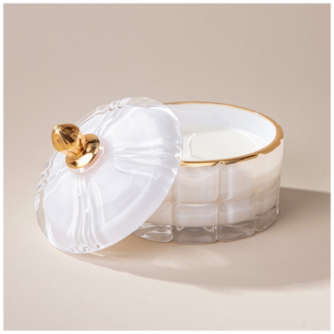 Свеча ароматическая "lovely" white 10,5х10,2х10 см Lefard (196-106)