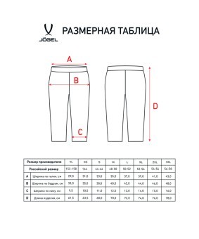 Тайтсы компрессионные JÖGEL CAMP PerFormDRY Tight 3/4, красный (2125142)