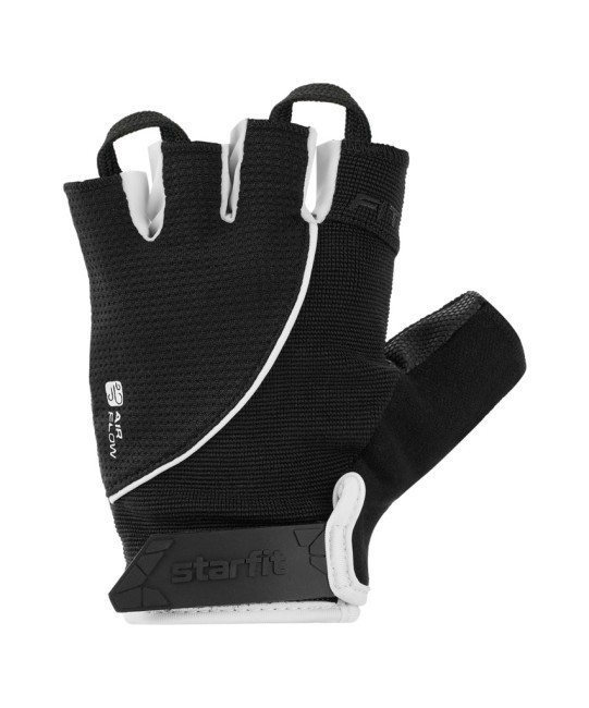 Перчатки для фитнеса STARFIT WG-202, черный/белый (2119236)