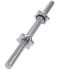 Гриф гантельный Starfit BB-107 d=25 мм, металлический, хромированный, 40 см (1045080)