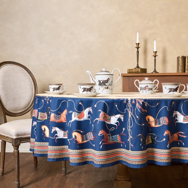 Скатерть круглая "passage" 190см ,бежевый, 100% хлопок,твил,пропитка Lefard (850-758-25)