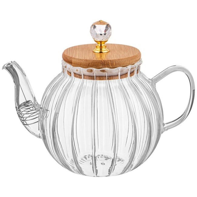 Чайник заварочный agness "kristall" 750 мл. цвет:прозрачный Agness (889-114)