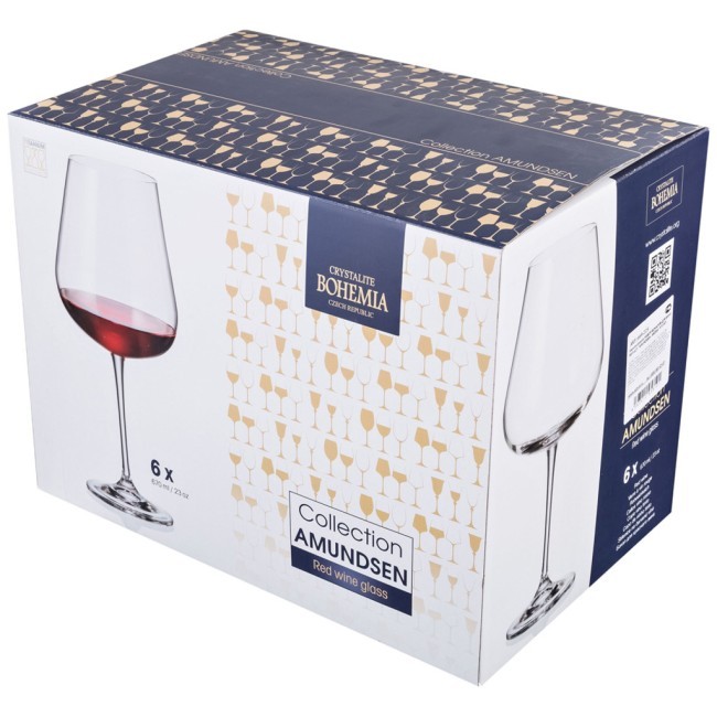 Набор бокалов для вина из 6 шт. "amundsen/ardea" высота=24,5 см 670 мл Crystal Bohemia (669-225) Набор бокалов для вина из 6 шт. "amundsen/ardea" высота=24,5 см 670 мл Crystal Bohemia (669-225)