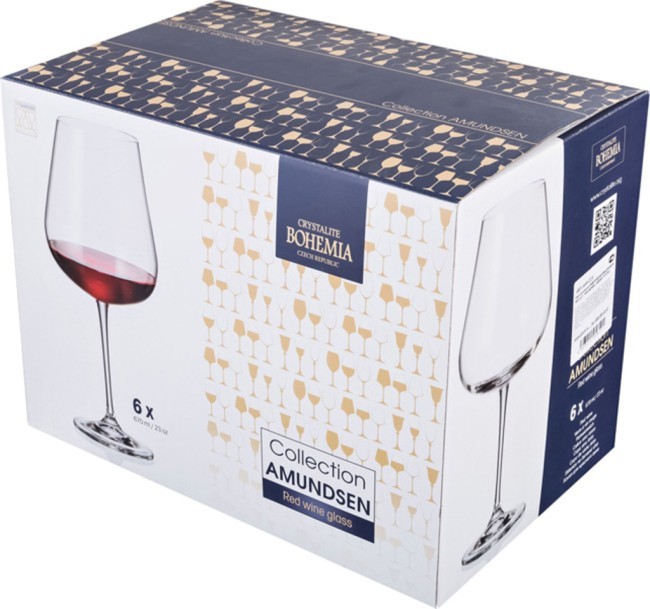 Набор бокалов для вина из 6 шт. "amundsen/ardea" высота=24,5 см 670 мл Crystal Bohemia (669-225) Набор бокалов для вина из 6 шт. "amundsen/ardea" высота=24,5 см 670 мл Crystal Bohemia (669-225)