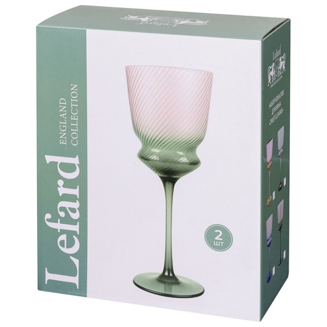 Набор бокалов для вина "twist & shine", 2 шт/380 мл Lefard (687-006)