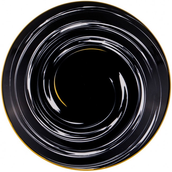Тарелка десертная "черно-белое" диаметр=20см. коллекция "vogue" без упаковки Lefard (359-475)