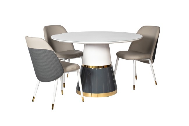 Стул экокожа бежевая/серая 63*51*84см, белые ножки (TT-00006505) Стул экокожа бежевая/серая 63*51*84см, белые ножки (TT-00006505)