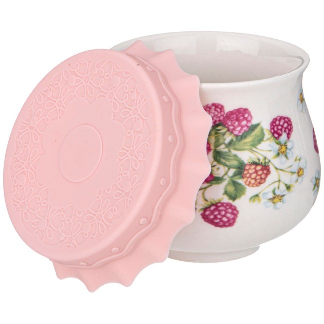 Баночка с силиконовой крышкой lefard "малина" 180 мл Lefard (359-315) Баночка с силиконовой крышкой lefard "малина" 180 мл Lefard (359-315)