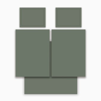 Кпб семейный "solid" зеленый, сатин, хлопок 100%, подод.150х210-2шт, пр.240х240-1шт, нав.50х70-2шт Lefard (989-002-16)
