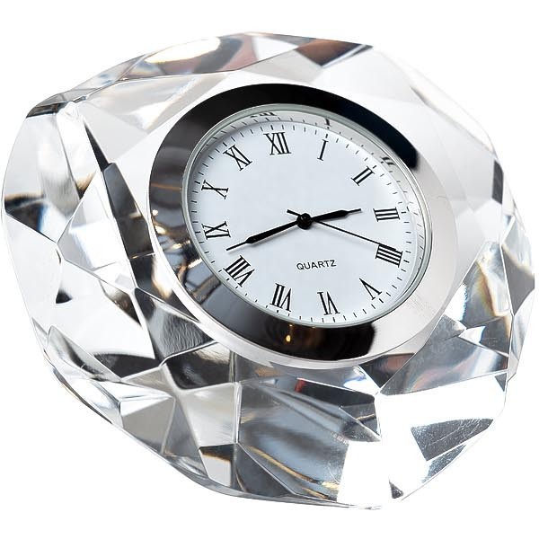Часы настольные, 8*8*4 см. цвет серебряный - TT-00001657