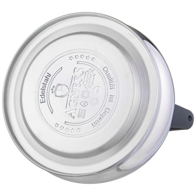 Чайник agness со свистком 3,0 л термоаккумулирующее дно, индукция Agness (937-909) Чайник agness со свистком 3,0 л термоаккумулирующее дно, индукция Agness (937-909)