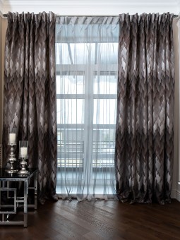 Портьера CASCADA серая 280*280см (TT-00011133)