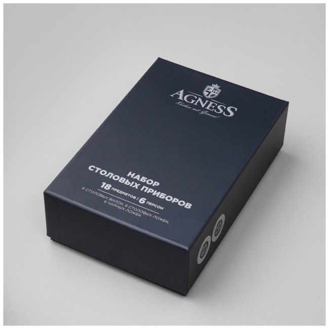 Набор столовых приборов gloria agness 18 пр., сталь 18/10 Agness (1000-021)