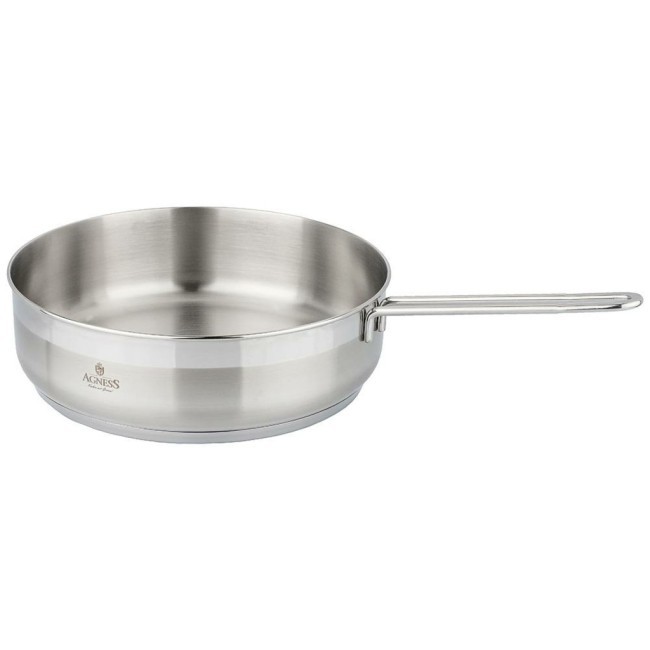 Сковорода agness professional 28х8 см, 5 л высококачественная нерж сталь 18/10 индукционное дно Agness (936-326) Сковорода agness professional 28х8 см, 5 л высококачественная нерж сталь 18/10 индукционное дно Agness (936-326)